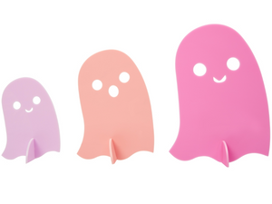 Acrylic 3D Ghosts - Pink/Peach/Purple