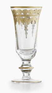 Vetro Gold Flute Glass