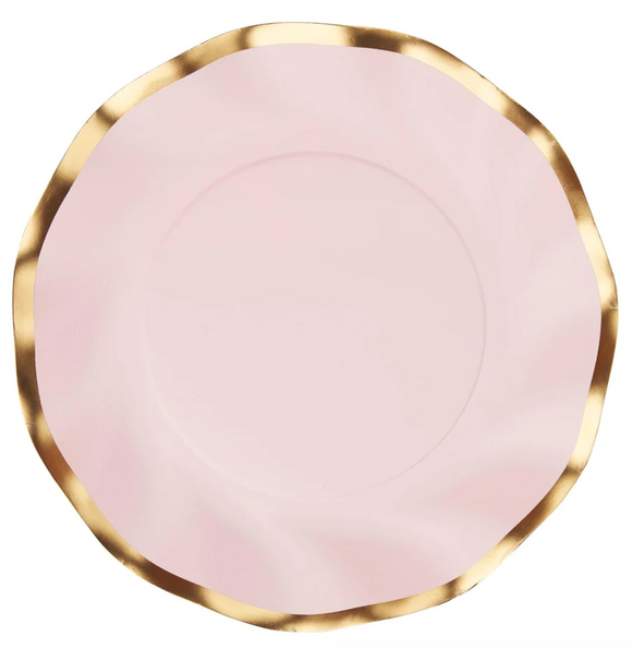 Every Day Pink Wavy Salad Plates