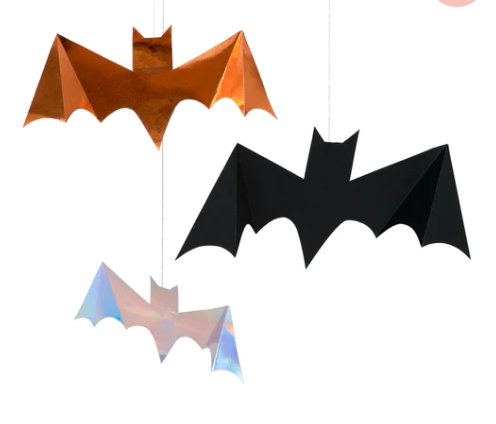 Halloween Foil Hanging Bats