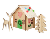 Wooden Embroidery Gingerbread House