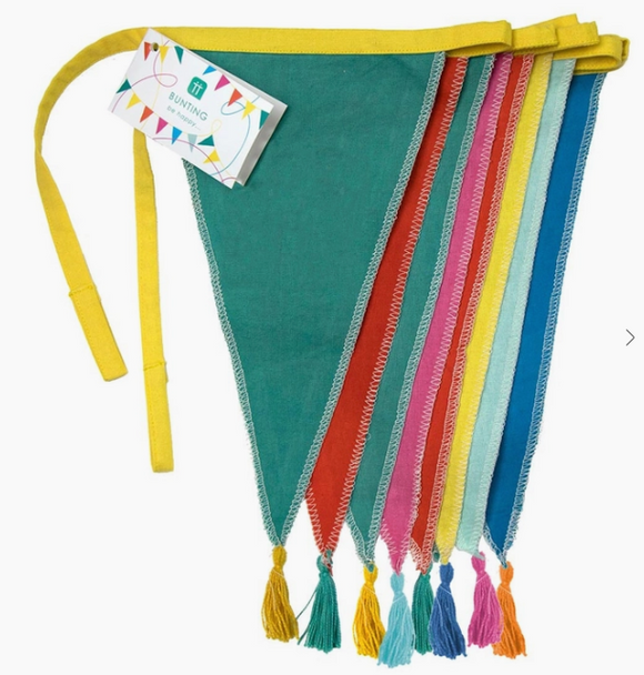 Rainbow Fabric Bunting Decoration