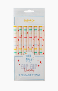 Oui Party Birthday Straws