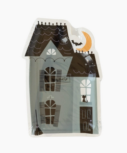 Witching Hour Haunted House Diecut Plates