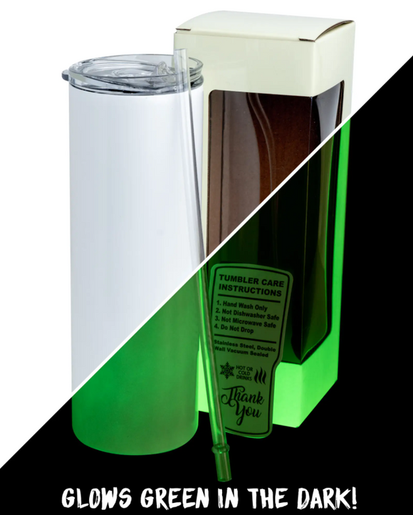 Glow-In-The-Dark Skinny Tumbler