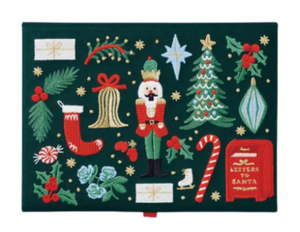 Holiday Large Embroidered Keepsake Box