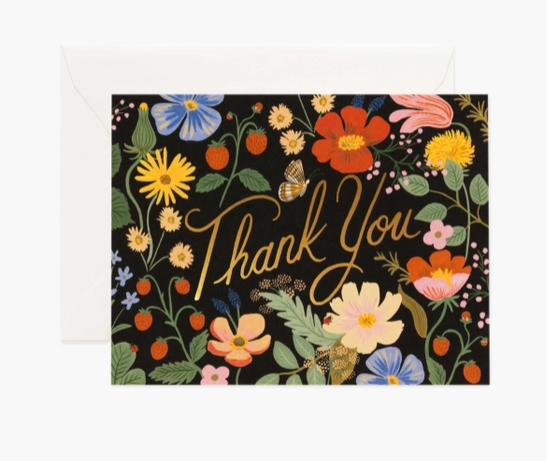 Boxed Set of Strawberry Fields Thank You Cards