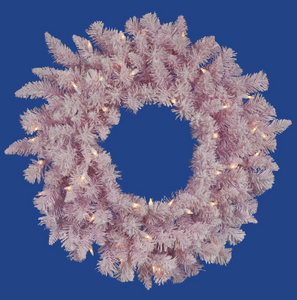 LED Powder Blush Wreath