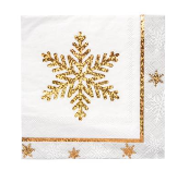 Winter White Beverage Napkins