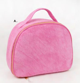 Terry Train Case - Pink