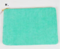 Terry Large Pouch - Green