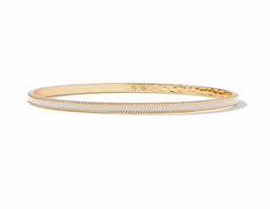 Marseille Bangle - Ivory Enamel/Medium