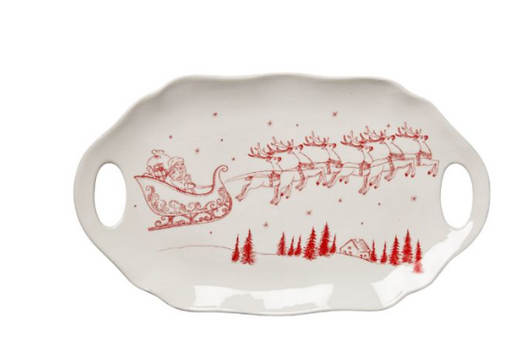 Santa's Sleigh Platter