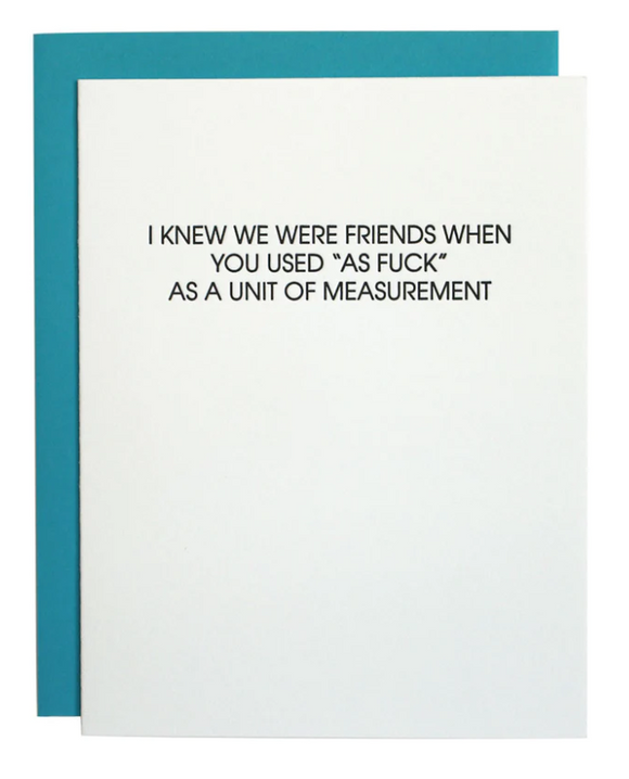 Unit Of Measurement Card