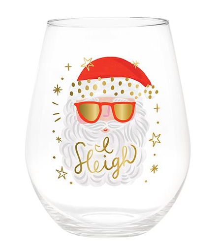 I Sleigh Jumbo Wine Glass