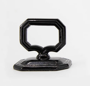 Napkin Ring w/ Place Card Holder - Black