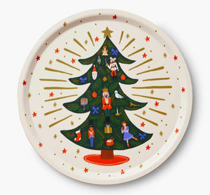 Holiday Tree Round Serving Tray