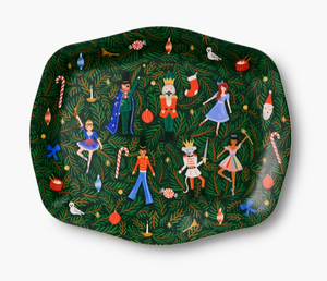 Evergreen Nutcracker Serving Tray