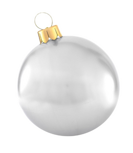 Silver Inflatable Ornament - 18"