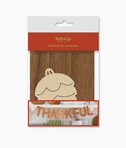 Harvest/Thanksgiving Wood Thankful Word Banner