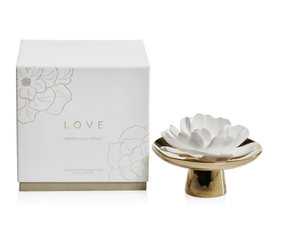 Love Porcelain Diffuser - Moroccan Peony