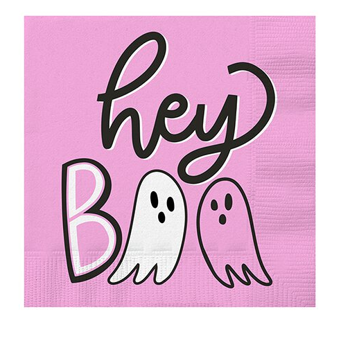 Hey Boo Beverage Napkins