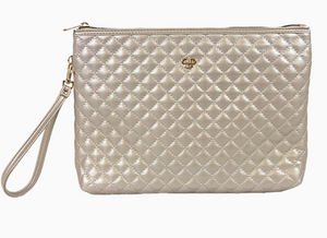 Getaway Litt Makeup Case - Pearl Quilted