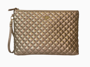 Litt Makeup Case - Gold Quilted