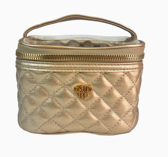 Getaway Jewelry Case - Gold Quilted
