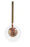 Double Glass Sequin Ball Ornament