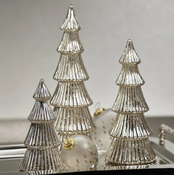 LED Antique Silver Tree