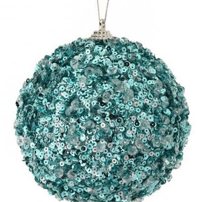 Ice Sequin Ball Ornament