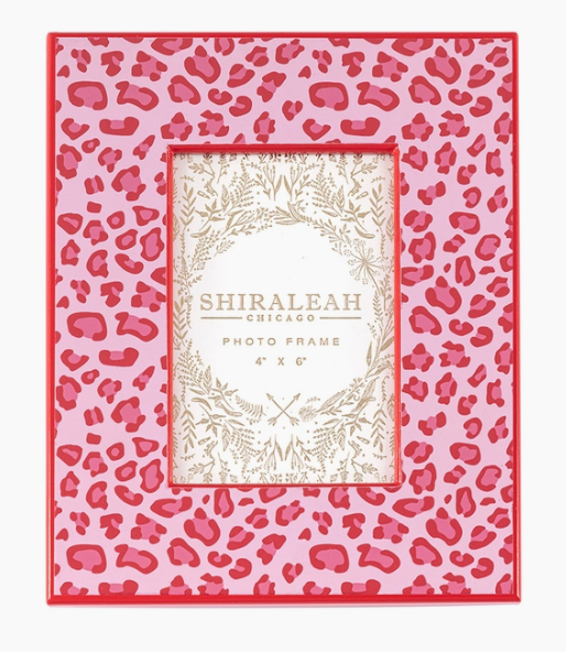 Pink Cheetah Print Picture Frame