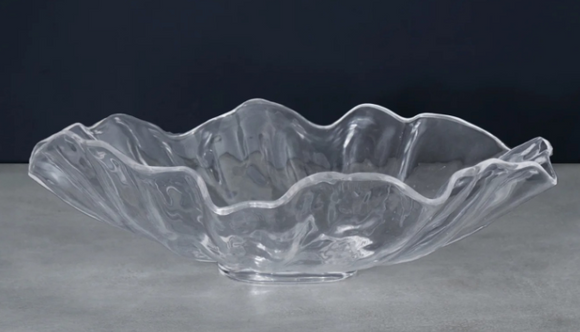 VIDA Acrylic Bloom Large Bowl - Clear