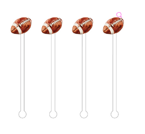 Football Acrylic Stir Sticks