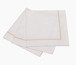 Gold Hemstitch Beverage Napkins