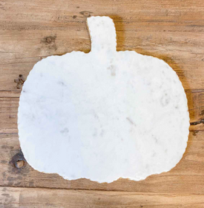 Pumpkin Shaped Marble Serving Board