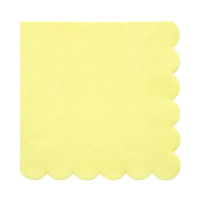 Pale Yellow Dinner Napkins