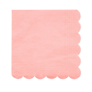 Neon Coral Dinner Napkins