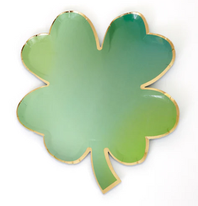 Clover Leaf Diecut Plates