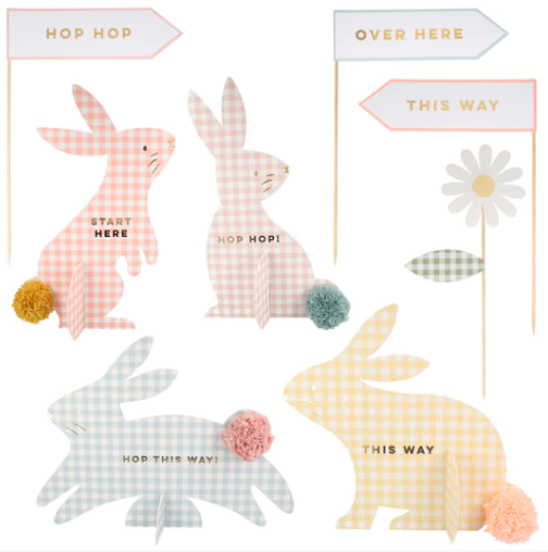 Gingham Bunnies Egg Hunt Kit