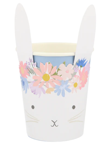 Spring Floral Bunny Cups