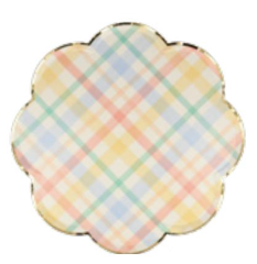 Spring Plaid Dinner Plates