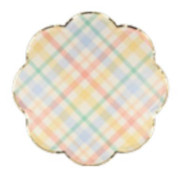 Spring Plaid Side Plates