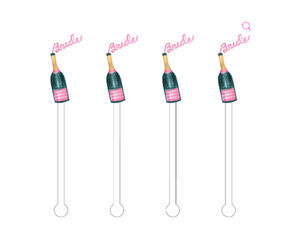 Bride Bubbles Acrylic Stir Sticks