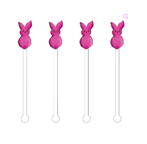 Peep Bunny Acrylic Stir Sticks