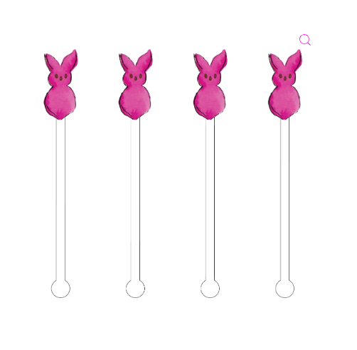 Peep Bunny Acrylic Stir Sticks