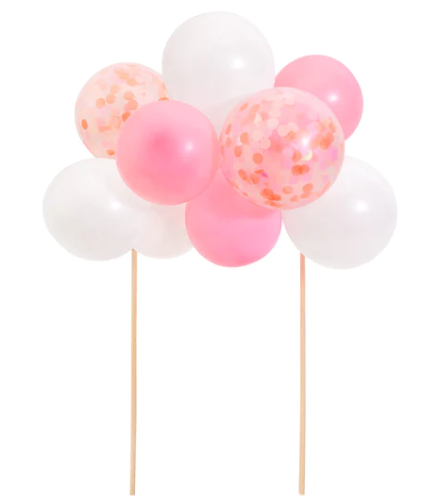 Pink Balloon Cake Topper Kit