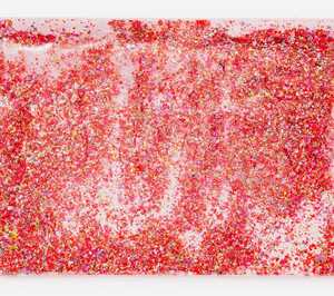 Red & Pink Confetti Vinyl Placemat