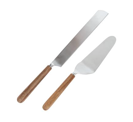 Wood Cake Servers